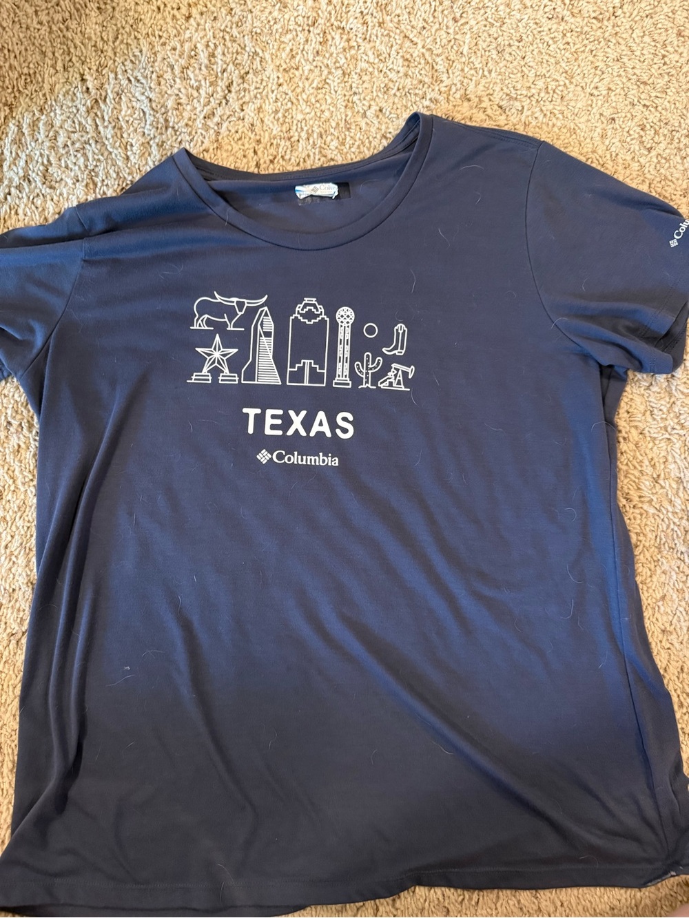 Columbia Texas Graphic Tee - Navy Blue